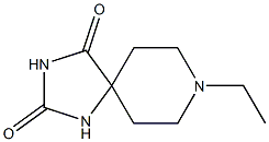 8-ethyl-1,3,8-triazaspiro[4.5]decane-2,4-dione 化学構造式