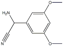 amino(3,5-dimethoxyphenyl)acetonitrile 化学構造式