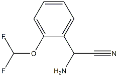 amino[2-(difluoromethoxy)phenyl]acetonitrile,,结构式