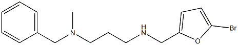 benzyl(3-{[(5-bromofuran-2-yl)methyl]amino}propyl)methylamine Structure