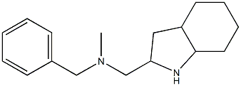 benzyl(methyl)(octahydro-1H-indol-2-ylmethyl)amine,,结构式
