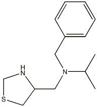 benzyl(propan-2-yl)(1,3-thiazolidin-4-ylmethyl)amine Struktur