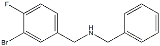 benzyl[(3-bromo-4-fluorophenyl)methyl]amine,,结构式