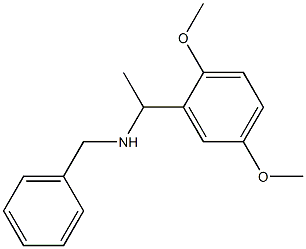 benzyl[1-(2,5-dimethoxyphenyl)ethyl]amine Struktur
