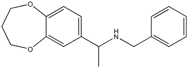 benzyl[1-(3,4-dihydro-2H-1,5-benzodioxepin-7-yl)ethyl]amine Struktur