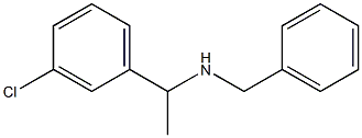 benzyl[1-(3-chlorophenyl)ethyl]amine,,结构式