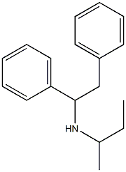 butan-2-yl(1,2-diphenylethyl)amine 化学構造式
