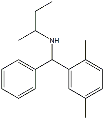 butan-2-yl[(2,5-dimethylphenyl)(phenyl)methyl]amine Structure