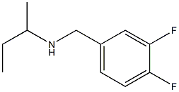 butan-2-yl[(3,4-difluorophenyl)methyl]amine Structure