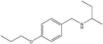 butan-2-yl[(4-propoxyphenyl)methyl]amine Structure