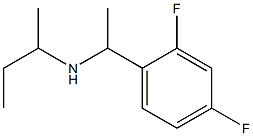 butan-2-yl[1-(2,4-difluorophenyl)ethyl]amine,,结构式