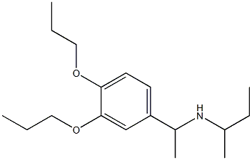 butan-2-yl[1-(3,4-dipropoxyphenyl)ethyl]amine Structure