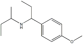 butan-2-yl[1-(4-methoxyphenyl)propyl]amine Structure