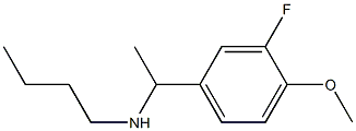 butyl[1-(3-fluoro-4-methoxyphenyl)ethyl]amine,,结构式