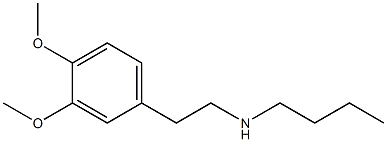 butyl[2-(3,4-dimethoxyphenyl)ethyl]amine Structure