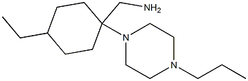 cyclohexanemethanamine, 4-ethyl-1-(4-propyl-1-piperazinyl)- 结构式