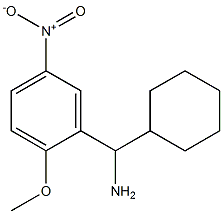 cyclohexyl(2-methoxy-5-nitrophenyl)methanamine 结构式