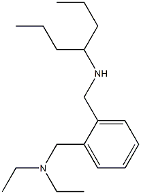 diethyl({2-[(heptan-4-ylamino)methyl]phenyl}methyl)amine 化学構造式