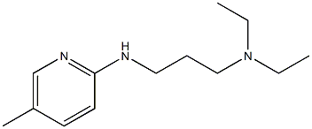 diethyl({3-[(5-methylpyridin-2-yl)amino]propyl})amine,,结构式