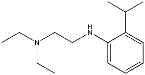 diethyl(2-{[2-(propan-2-yl)phenyl]amino}ethyl)amine Structure