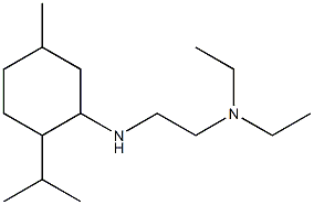 diethyl(2-{[5-methyl-2-(propan-2-yl)cyclohexyl]amino}ethyl)amine,,结构式