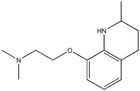 dimethyl({2-[(2-methyl-1,2,3,4-tetrahydroquinolin-8-yl)oxy]ethyl})amine 结构式