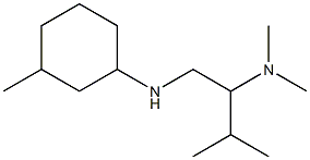 dimethyl({3-methyl-1-[(3-methylcyclohexyl)amino]butan-2-yl})amine|