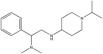 dimethyl(1-phenyl-2-{[1-(propan-2-yl)piperidin-4-yl]amino}ethyl)amine 化学構造式