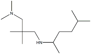 dimethyl(2-methyl-2-{[(5-methylhexan-2-yl)amino]methyl}propyl)amine Structure