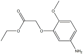ethyl (5-amino-2-methoxyphenoxy)acetate 化学構造式
