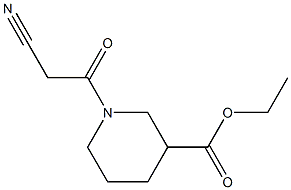 ethyl 1-(cyanoacetyl)piperidine-3-carboxylate 结构式