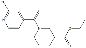 ethyl 1-[(2-chloropyridin-4-yl)carbonyl]piperidine-3-carboxylate Structure