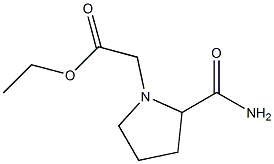 ethyl 2-(2-carbamoylpyrrolidin-1-yl)acetate 化学構造式