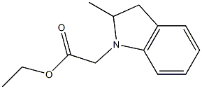 ethyl 2-(2-methyl-2,3-dihydro-1H-indol-1-yl)acetate Structure