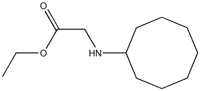 ethyl 2-(cyclooctylamino)acetate Structure