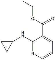 ethyl 2-(cyclopropylamino)pyridine-3-carboxylate Struktur