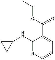 ethyl 2-(cyclopropylamino)pyridine-3-carboxylate,,结构式