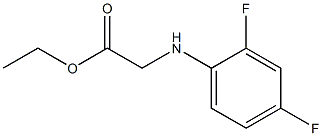 ethyl 2-[(2,4-difluorophenyl)amino]acetate Structure