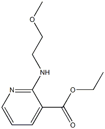 ethyl 2-[(2-methoxyethyl)amino]pyridine-3-carboxylate 结构式