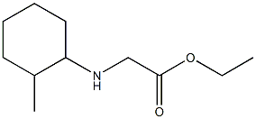 ethyl 2-[(2-methylcyclohexyl)amino]acetate Structure