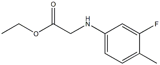 ethyl 2-[(3-fluoro-4-methylphenyl)amino]acetate Structure