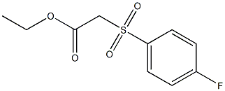 ethyl 2-[(4-fluorobenzene)sulfonyl]acetate,,结构式
