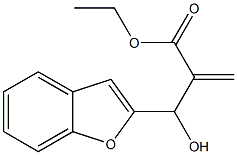 ethyl 2-[1-benzofuran-2-yl(hydroxy)methyl]prop-2-enoate,,结构式