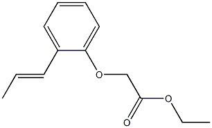 ethyl 2-[2-(prop-1-en-1-yl)phenoxy]acetate 化学構造式