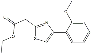 ethyl 2-[4-(2-methoxyphenyl)-1,3-thiazol-2-yl]acetate Struktur