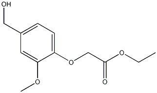 ethyl 2-[4-(hydroxymethyl)-2-methoxyphenoxy]acetate Structure