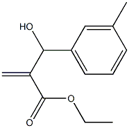 ethyl 2-[hydroxy(3-methylphenyl)methyl]prop-2-enoate Structure