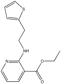 ethyl 2-{[2-(thiophen-2-yl)ethyl]amino}pyridine-3-carboxylate Structure