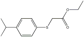 ethyl 2-{[4-(propan-2-yl)phenyl]sulfanyl}acetate 结构式