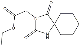 ethyl 2-{2,4-dioxo-1,3-diazaspiro[4.5]decan-3-yl}acetate 化学構造式